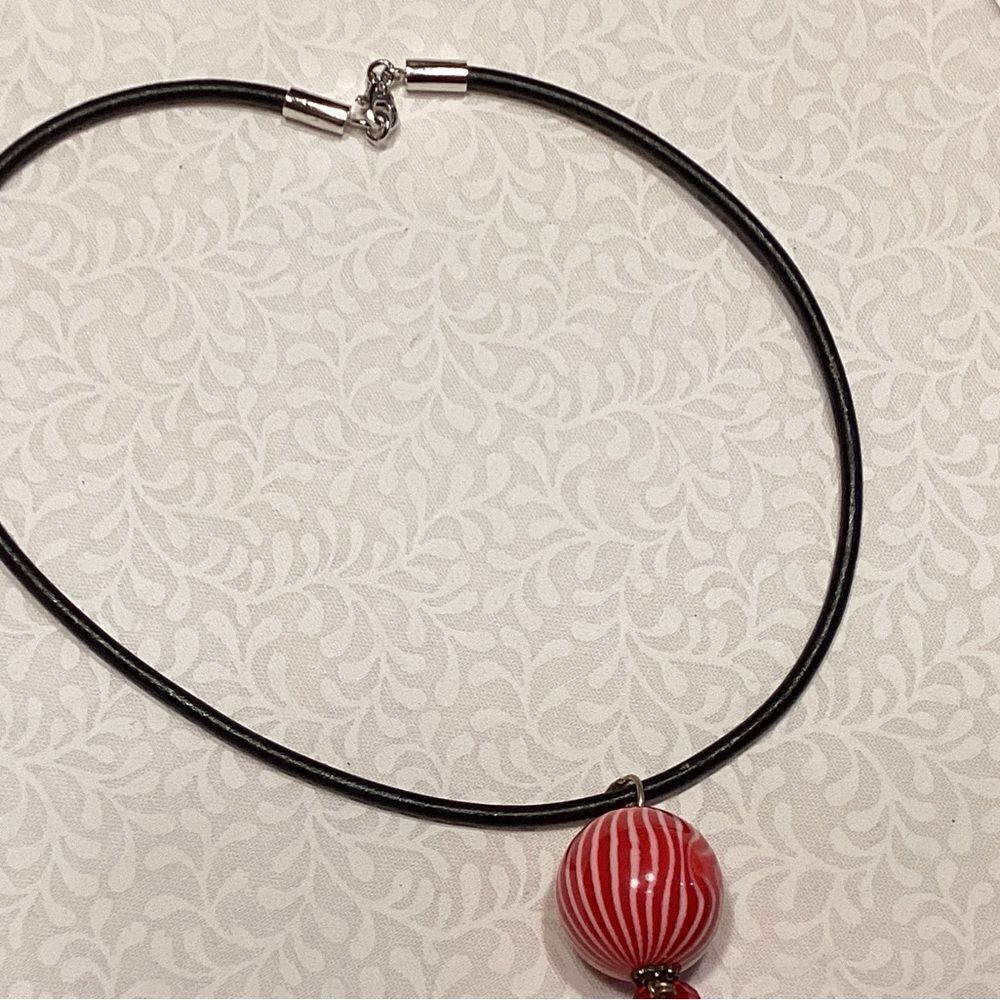 Two Black Corded Necklaces - Picture 3 of 5